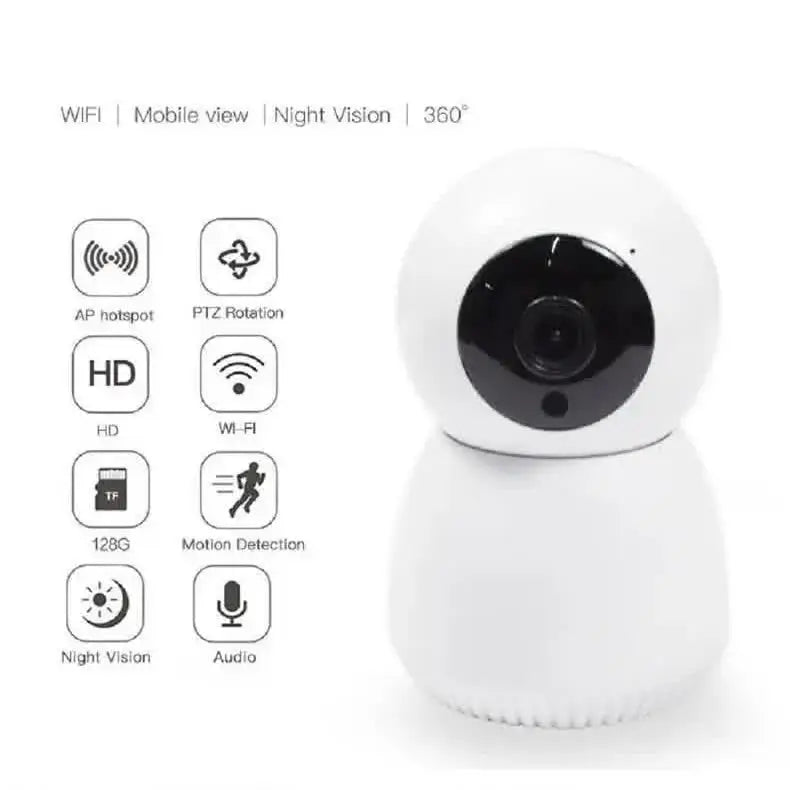 SnowMan WIFI IP-Kamera Smart Home Überwachungskamera Automatisches Tracking Sicherheitsschutz Indoor WiFi Wireless Babyphone