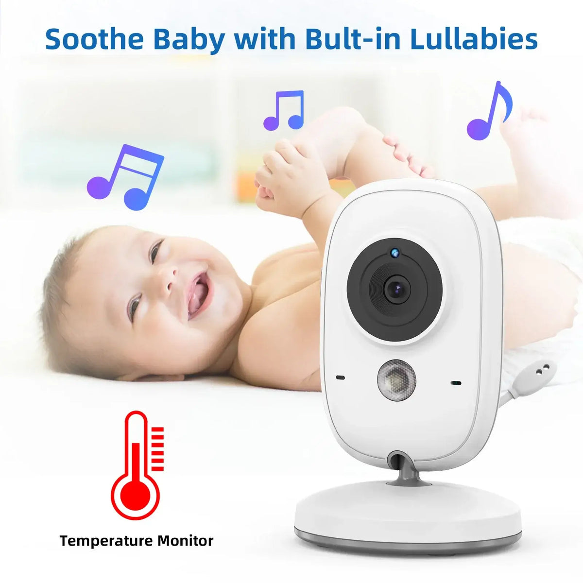 TakTark 3,2 Zoll Wireless Video Baby Monitor Auto Nachtsicht Zwei-Weg Intercom Temperatur Überwachung Überwachung Kamera Nanny