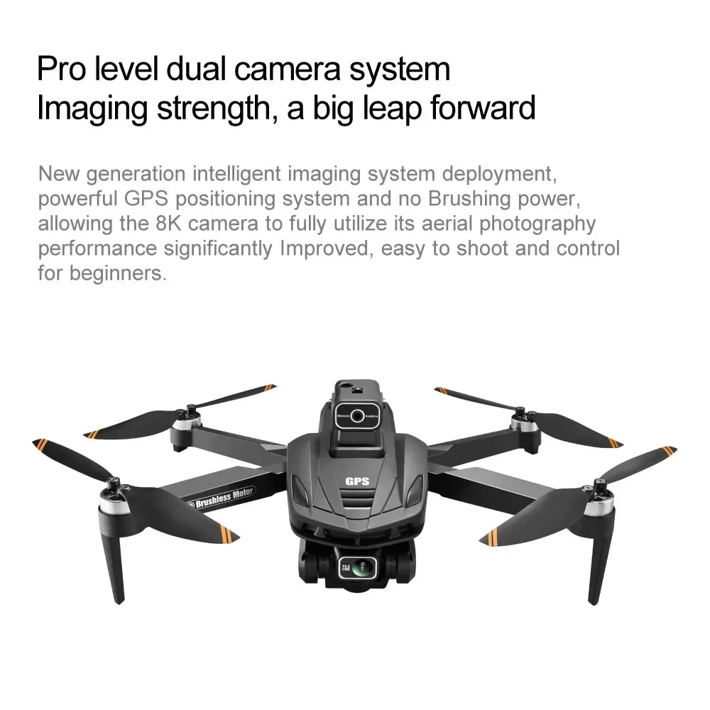 Für Xiaomi V168 Drone 8K 5G GPS Professionelle HD Luftaufnahmen Dual-Kamera Omnidirektionale Hindernisvermeidung Drone Original