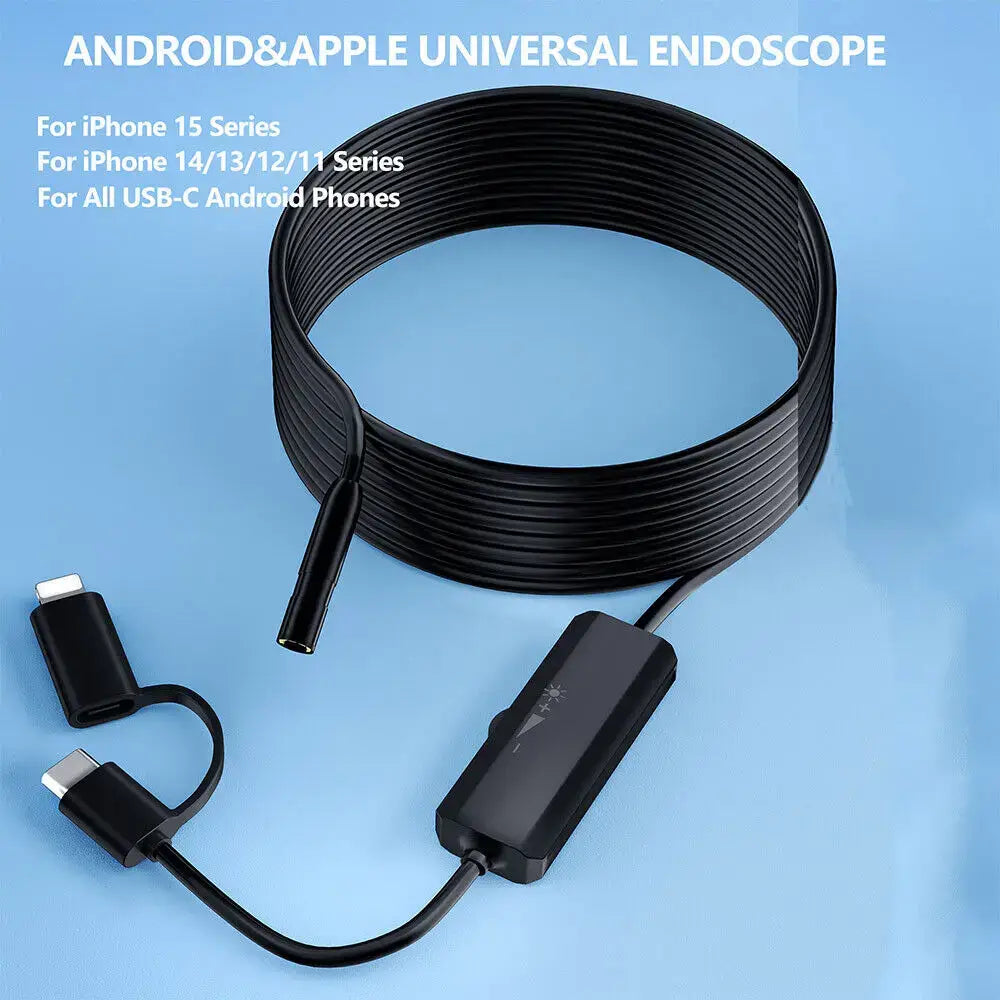 5.5/8mm Endoscope For Android Iphone&IOS Smartphone Car Pipe Automotive Boroscope Sewer Inspection Tools Endoscopy Camera Device