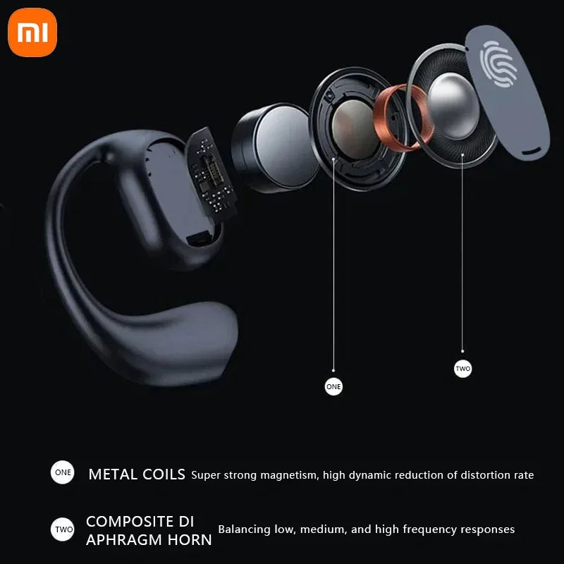 Auriculares de conducción ósea Xiaomi 5.3 Auriculares deportivos inalámbricos Bluetooth HiFi 9D Estéreo Control táctil Reducción de ruido a prueba de agua