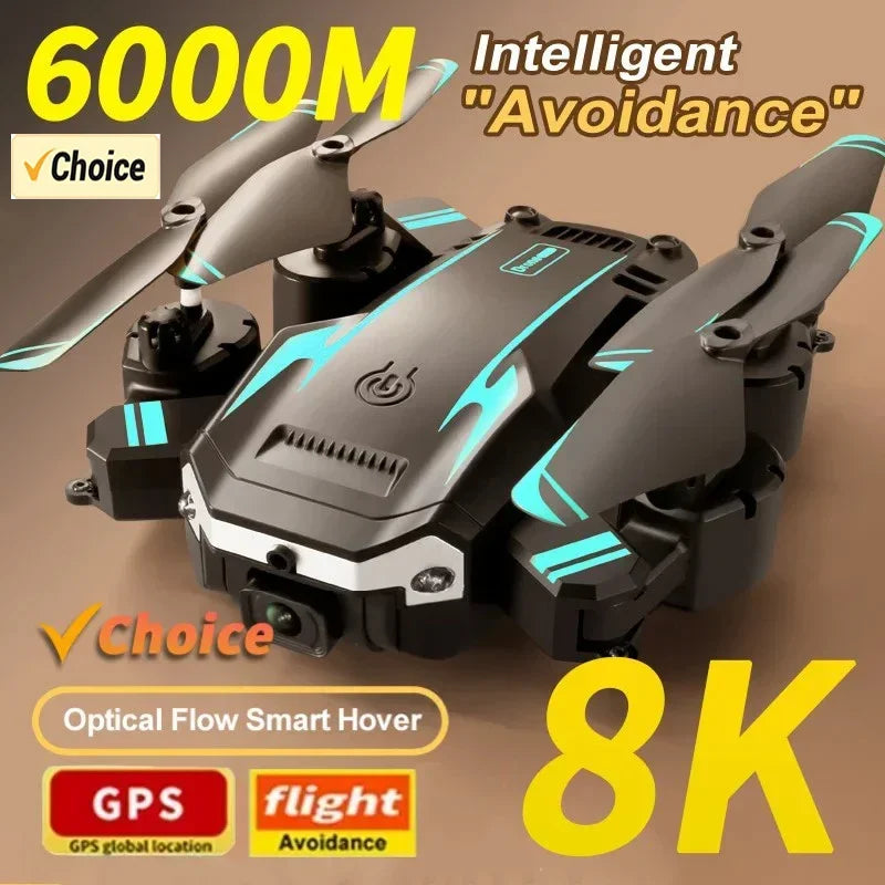 Neue G6 Drohne 8K 5G GPS Professionelle HD 360 ° Luftaufnahmen Dual-Kamera Faltbares Hindernisvermeidung Bürstenloser Quadrocopter 5KM