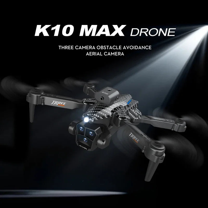 Dron profesional MIJIA K10Max 8K con tres cámaras, gran angular, localización de flujo óptico, evasión de obstáculos, cuadricóptero RC