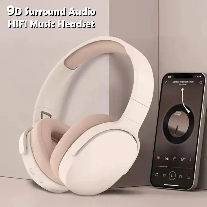 Auriculares inalámbricos Bluetooth P2961 con diadema, estéreo HIFI, auténticos auriculares deportivos con reproductor de música TF/AUX y micrófono, regalos