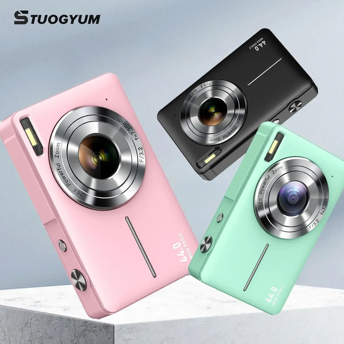 Digital Camera Children Camera for Children Camcorder with 16x Zoom Compact Cameras 1080P 44MP Cameras for Beginner Photography