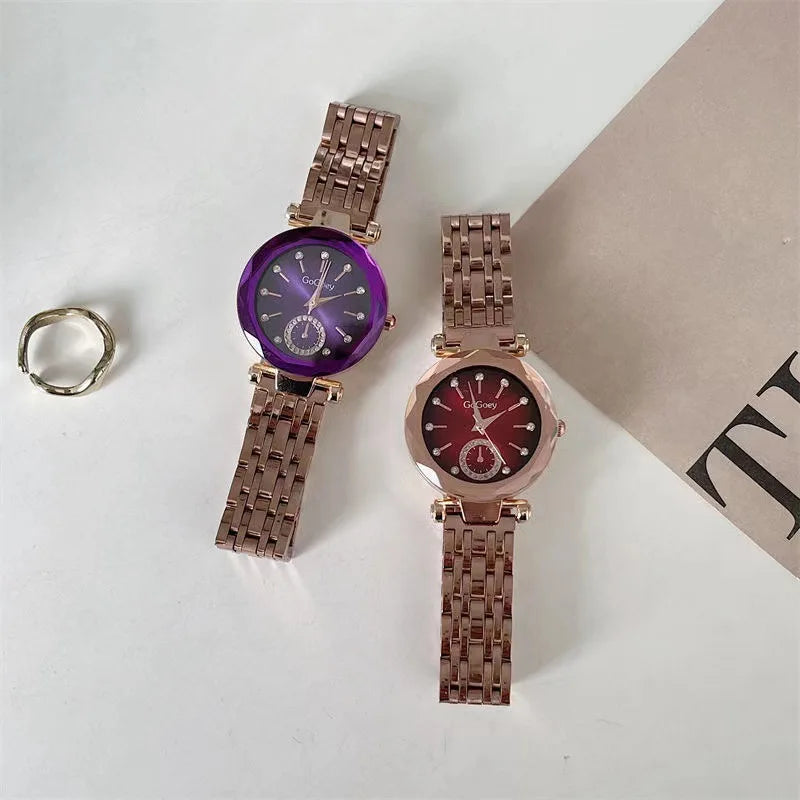 2024 New Brand Women Watches Fashion Steel Ladies Quartz Watch Reloj Mujer Marcas Famosas De Lujo gift Wristwatch Dropshipping