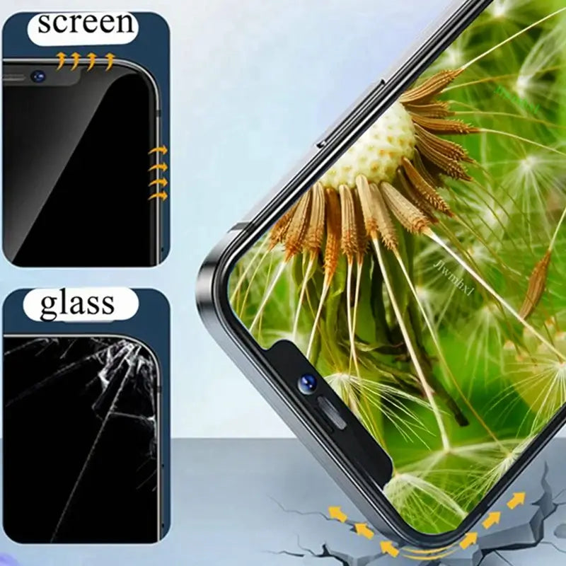 Protector de pantalla antiespías de cobertura completa para iPhone 6, 6S, 7, 8, 14, 15, 16 Plus, XR, X, XS, 11, 12, 13, 14, 15, 16 Pro Max, 13 Mini SE, funda de película