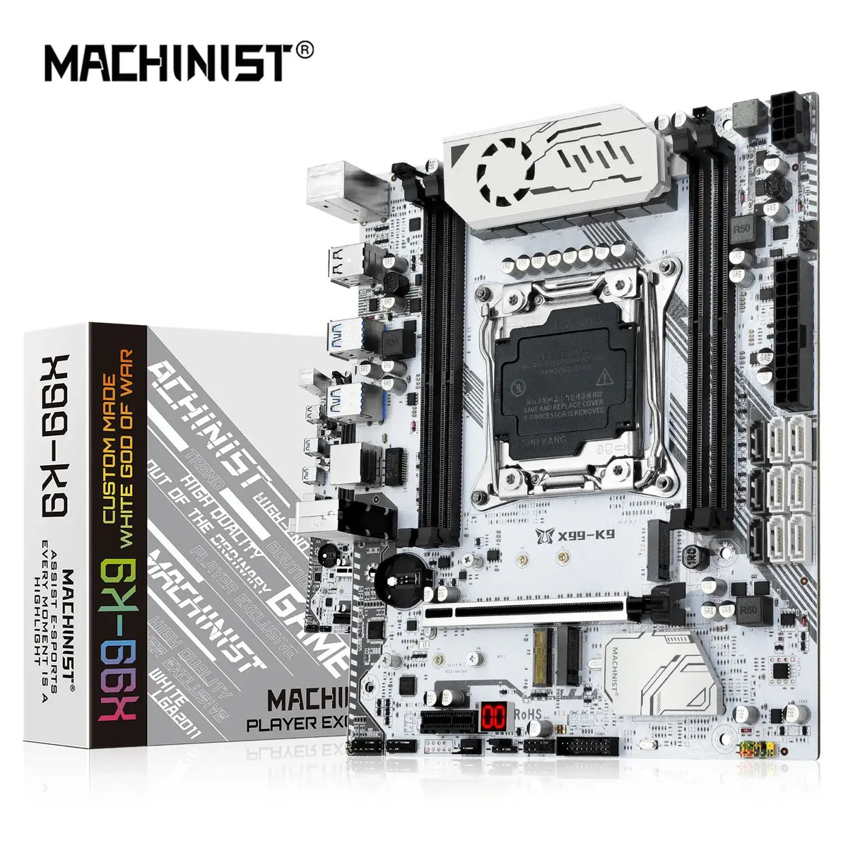 MACHINIST X99 Motherboard Combo LGA 2011-3 Xeon E5 2680 V4 Kit CPU Prozessor DDR4 32GB 2400MHz RAM NVME M.2 Vier Kanal X99-K9