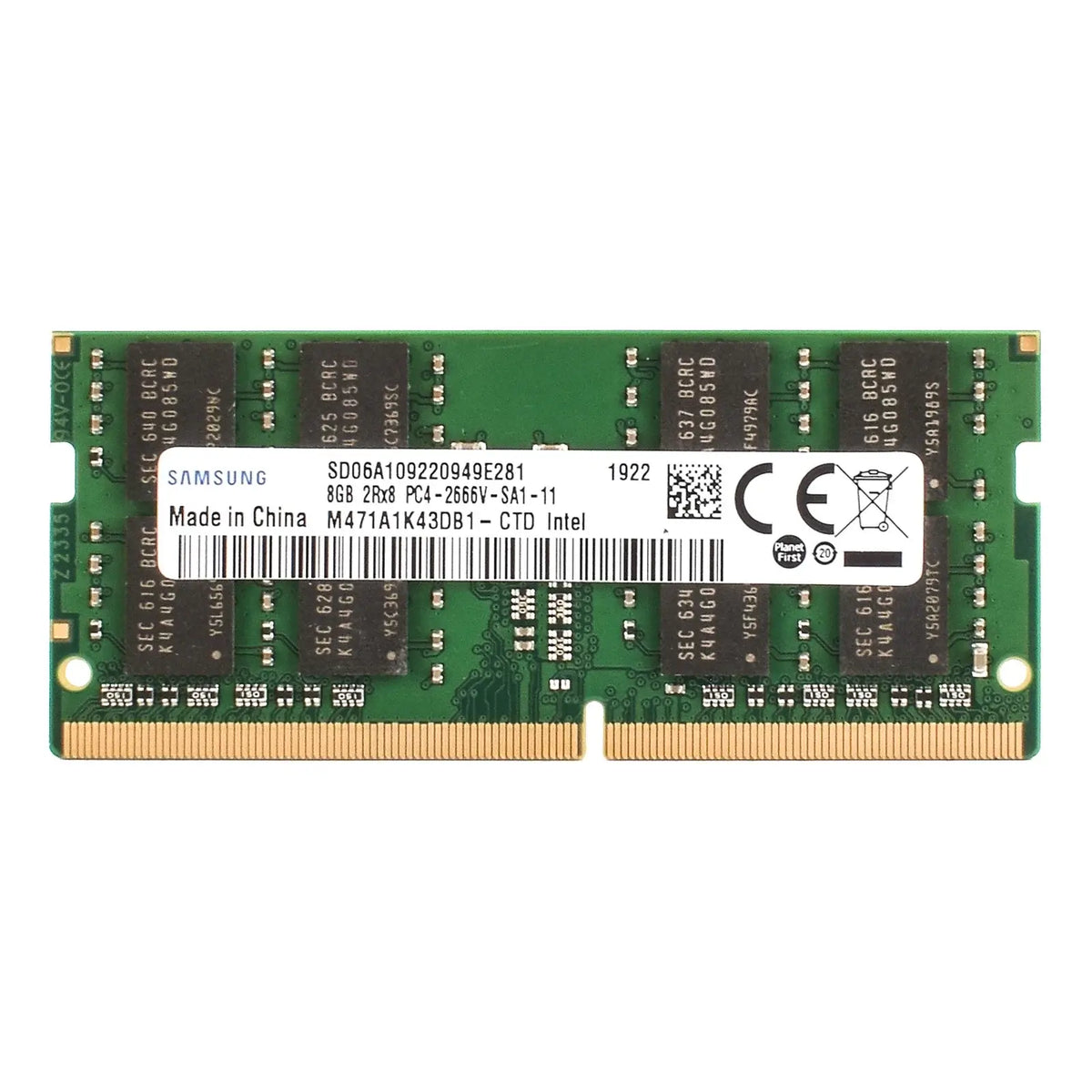 Memoria RAM DDR4 SODIMM SAMSUNG de 4 GB, 8 GB, 3200 MHz, 16 GB, 2666 MHz, 2400 MHz, para ordenador portátil, CPU Intel PC4 2400T 2666V 3200