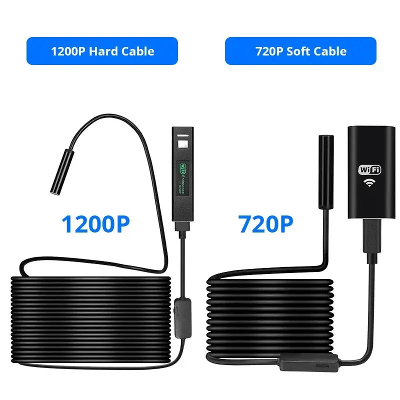 KERUI 1200P WiFi Endoscope Waterproof Inspection Snake Mini Camera USB Borescope for Car for Iphone & Android Smartphone