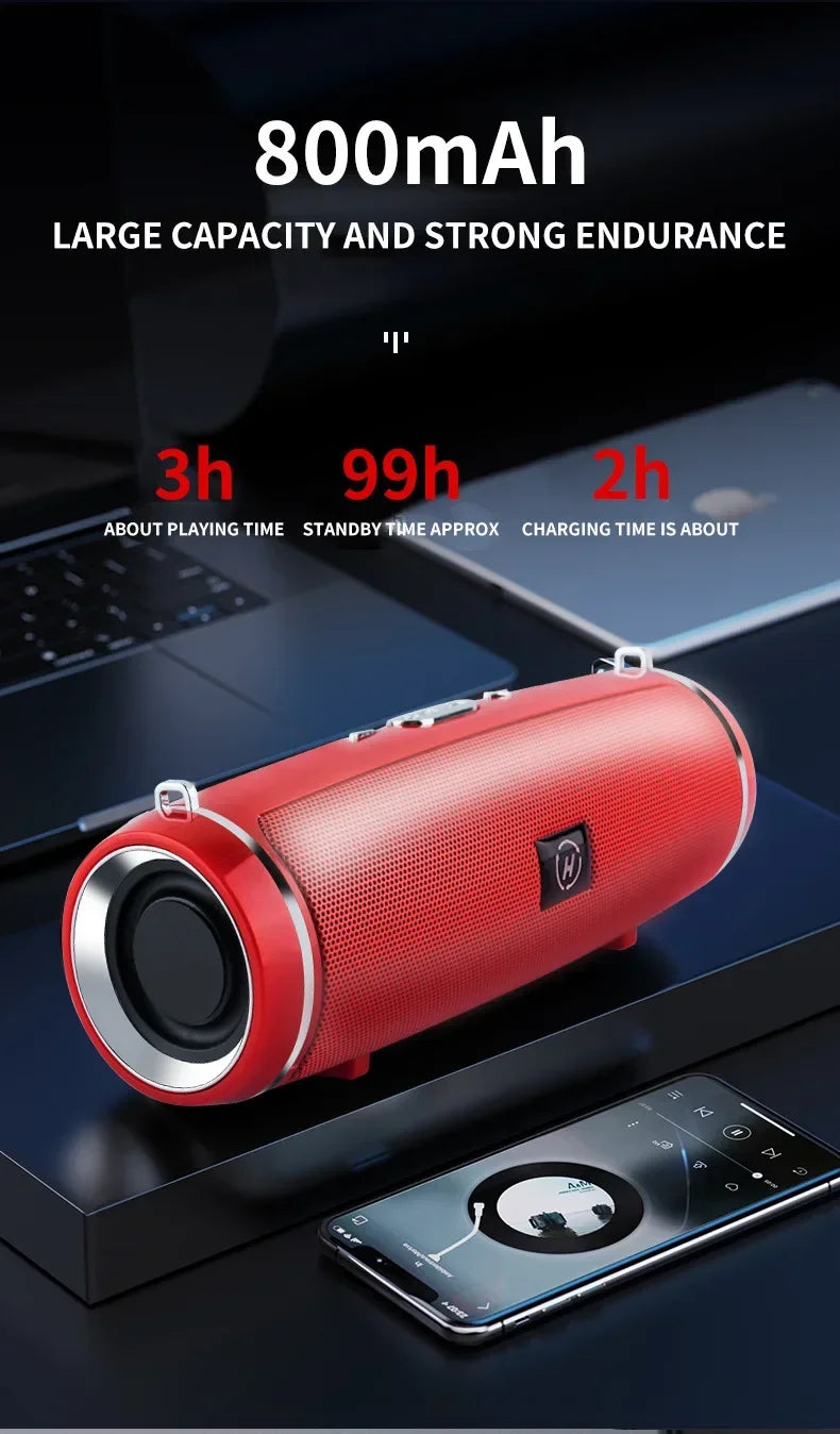 Altavoces portátiles Bluetooth Mini Subwoofer inalámbrico de sonido envolvente de alta fidelidad para exteriores Altavoz impermeable para fiestas de camping