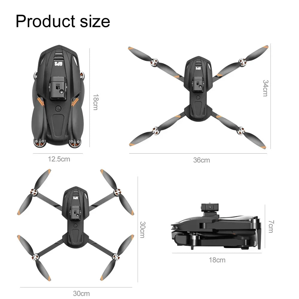 Für Xiaomi V168 Drone 8K 5G GPS Professionelle HD Luftaufnahmen Dual-Kamera Omnidirektionale Hindernisvermeidung Drone Original