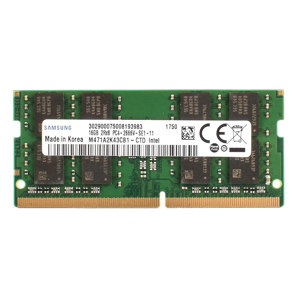 Memoria RAM DDR4 SODIMM SAMSUNG de 4 GB, 8 GB, 3200 MHz, 16 GB, 2666 MHz, 2400 MHz, para ordenador portátil, CPU Intel PC4 2400T 2666V 3200