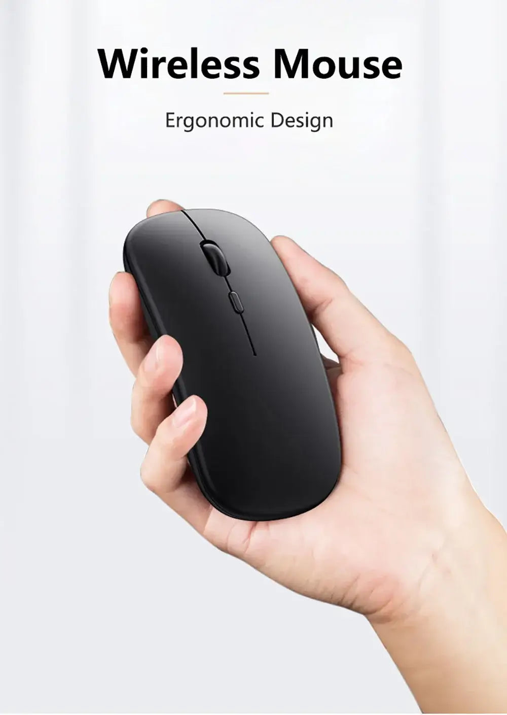 New Bluetooth Wireless Mouse USB Optical Rechargeable Mouse for Computer Laptop PC Macbook Gaming Mouse Gamer 2.4GHz 1600DPI