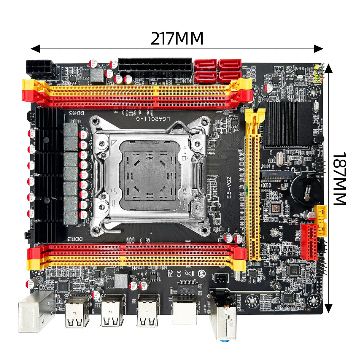 Kit de placa base ZSUS X79 VG2 con CPU Intel LGA2011 Xeon E5 2689 C2, memoria RAM DDR3 de 16 GB y 1600 MHZ ECC, NVME M.2 SATA