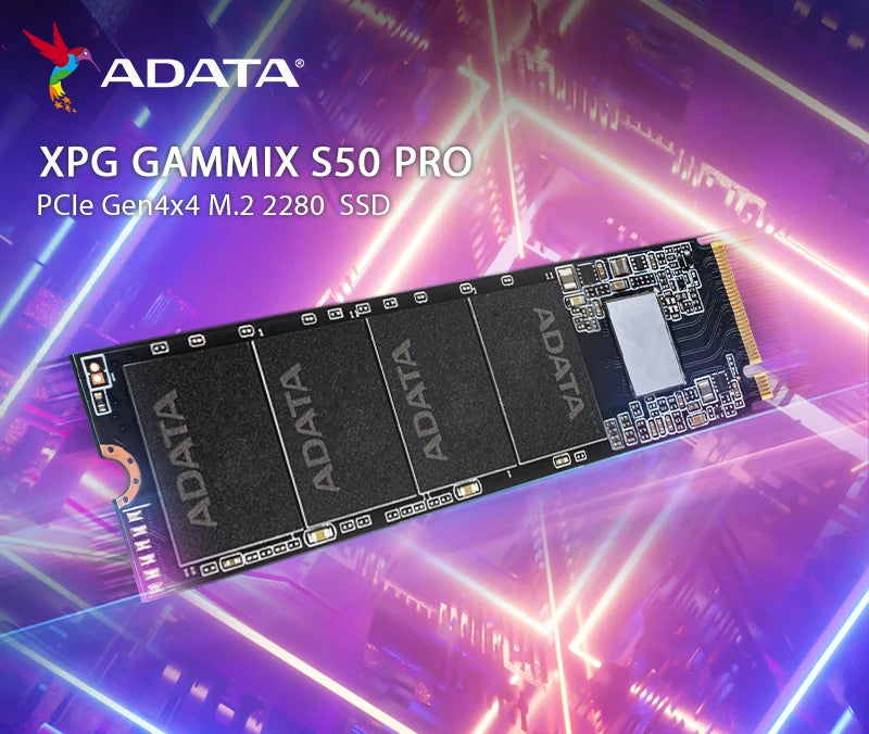 ADATA XPG GAMMIX S50 PRO SSD NVMe M2 PCIe Gen4x4 M.2 2280 Solid State Drive 500G 1TB Internal Hard disk 3D NAND Flash Hard Drive