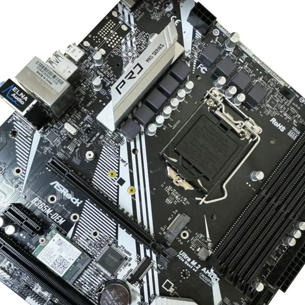 ASRock B365M Motherboard LGA 1151 Intel B365 DDR4 2666 Supports 9th and 8th Gen Intel Core Processors PCIe 3.0 USB 3.1 Micro ATX