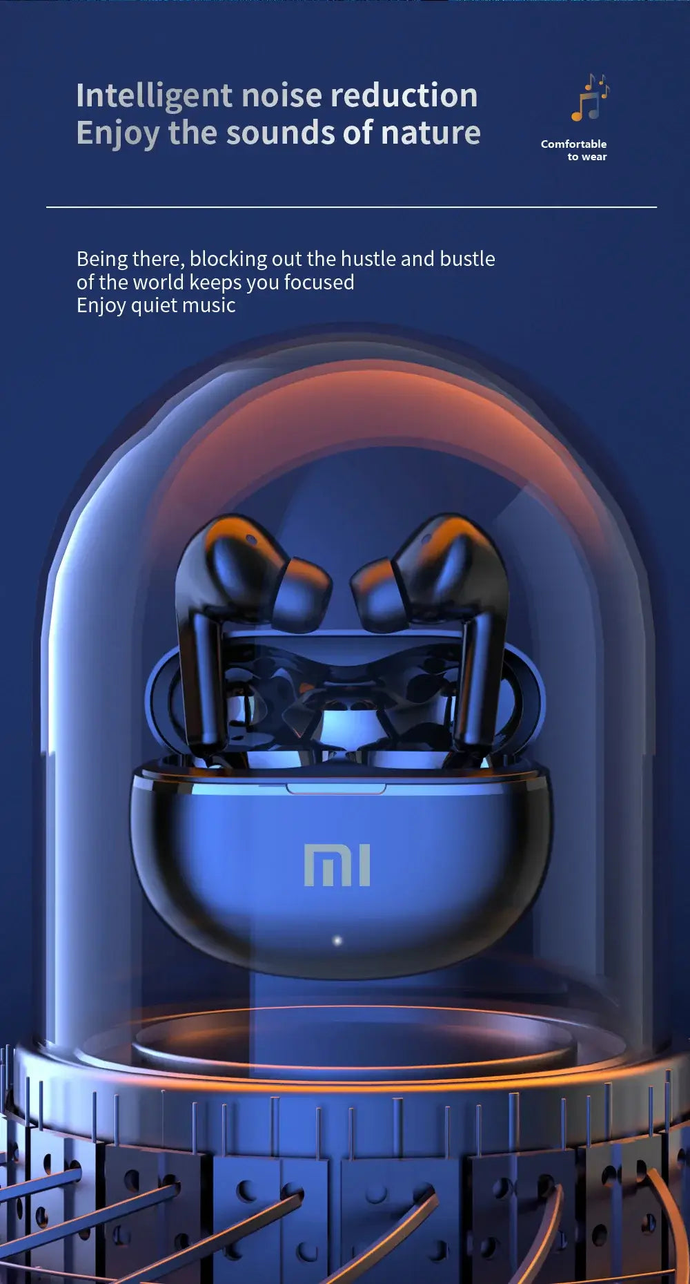 Xiaomi Original Air 7 Auriculares TWS Auriculares Bluetooth Auriculares inalámbricos HiFi Micrófono Reducción de ruido Auriculares impermeables Juego Movimiento