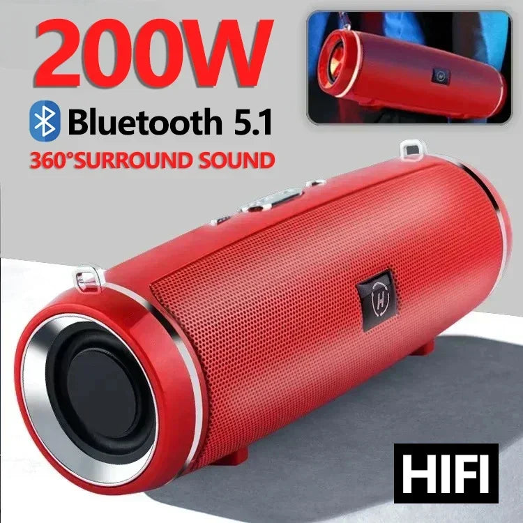 Altavoces portátiles Bluetooth Mini Subwoofer inalámbrico de sonido envolvente de alta fidelidad para exteriores Altavoz impermeable para fiestas de camping