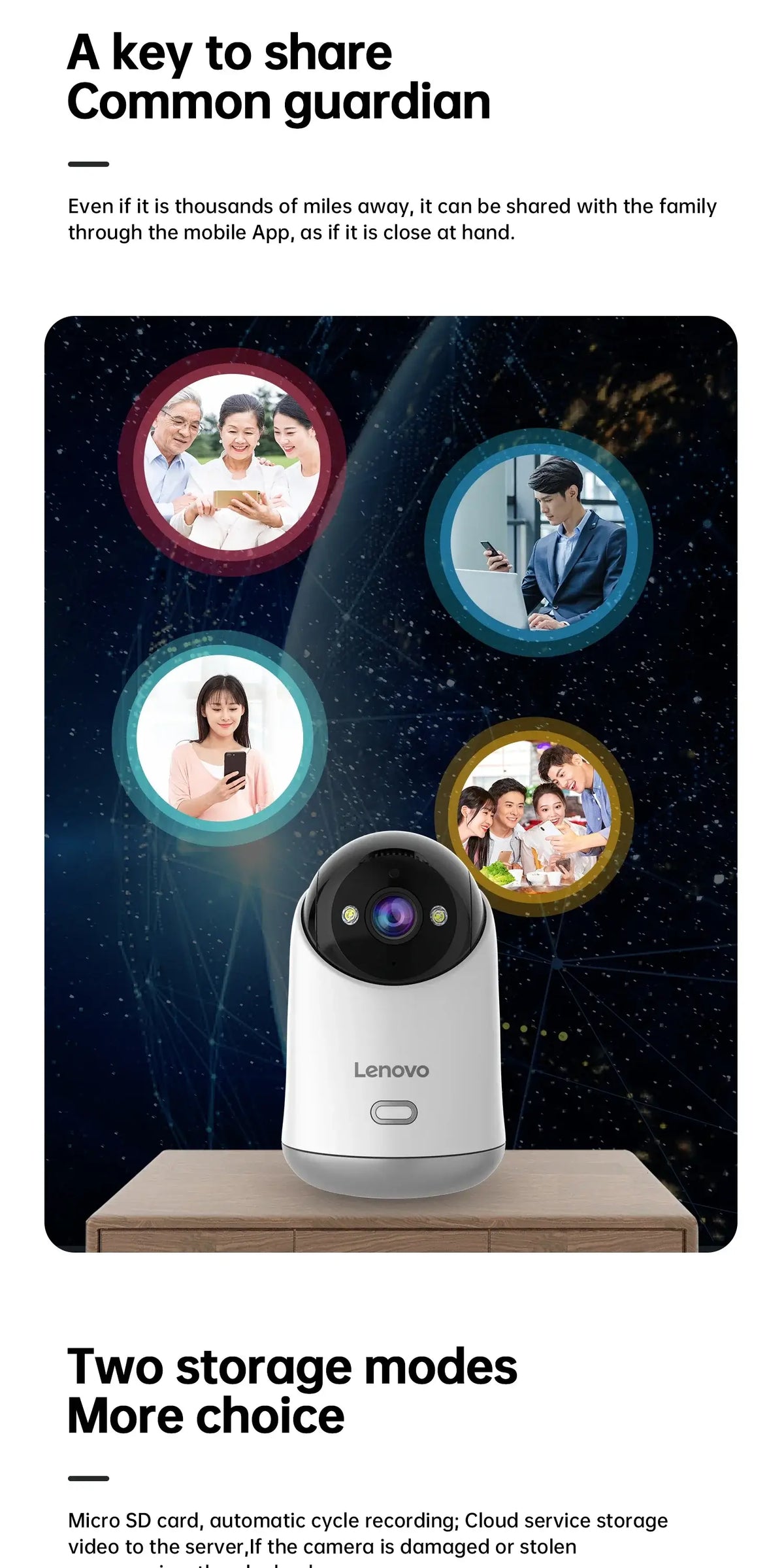 Lenovo 5MP WiFi Camera Smart Home Indoor Wireless IP Surveillance Camera Auto Tracking Security CCTV Surveillance Baby Monitor