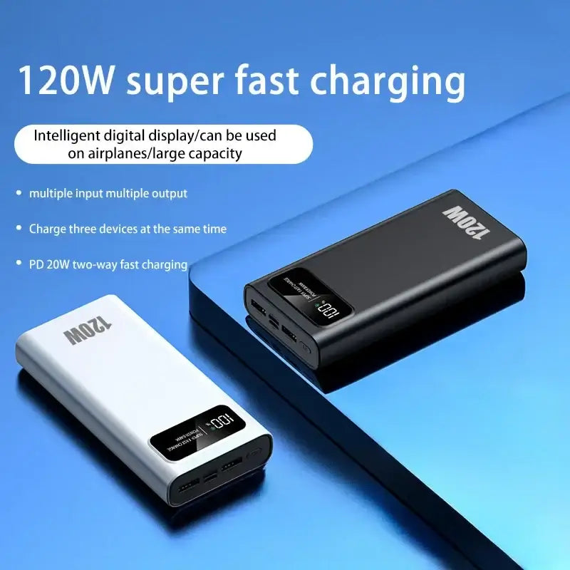 Banco de energía portátil Xiaomi 200000mAh 120W, carga súper rápida, batería externa de alta capacidad para iPhone, Samsung, Huawei, nuevo