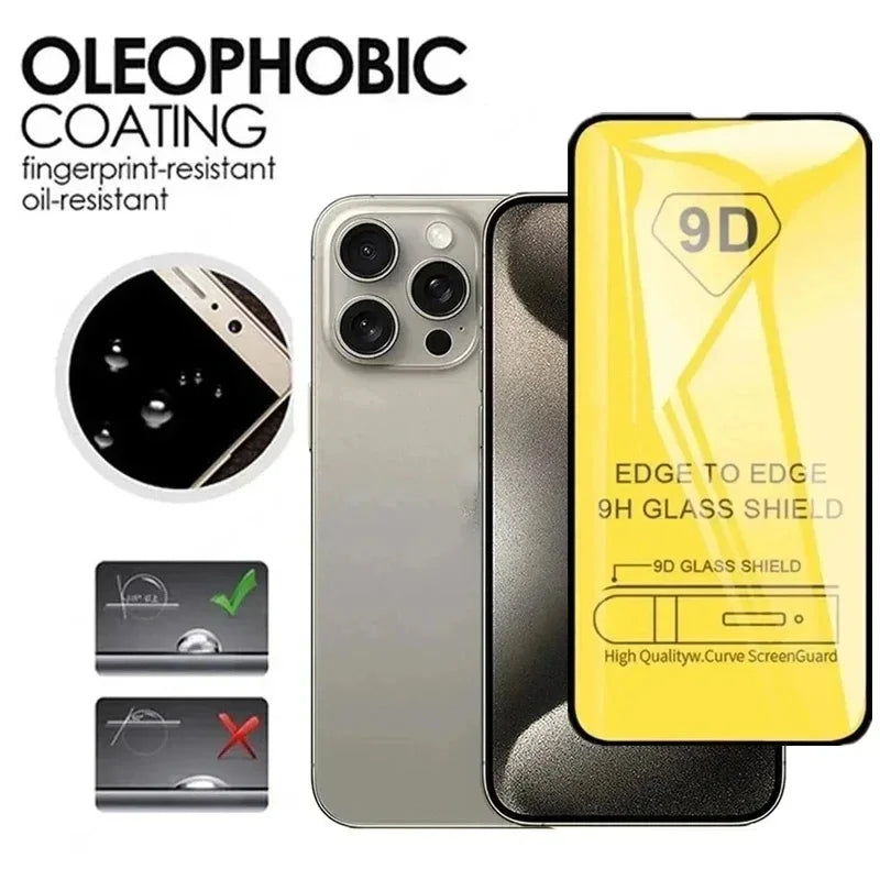 1-5PCS 9D Full Tempered Glass For OPPO A57 A58 A18 A16s A15 A15s A54 A53A5 2020 A38 A78 A74 A77s A94 A92s A79 Screen Protector