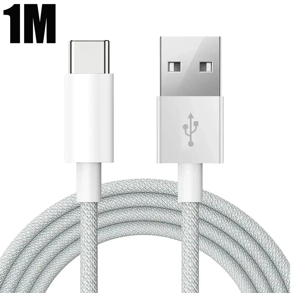 Cable USB C para iPhone 15/15 Pro/15 Pro Max/15 Plus Carplay, cable de carga rápida para teléfono móvil, cables trenzados de nailon para Xiaomi