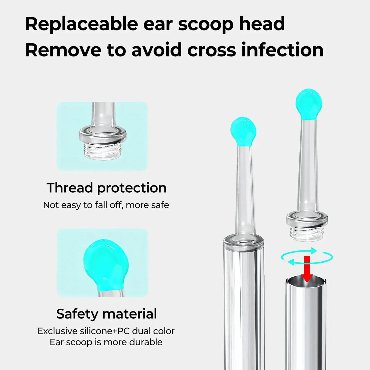 Wireless Smart Visual Ear Cleaner 1080P Ear Stick Otoscope NE3 Ear Wax Removal Tool Earpick Camera Ear Endoscope for iOS Android