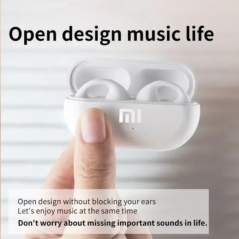 Xiaomi Knochen Leitung Kopfhörer Ohr-Clip Bluetooth-kompatibel Kopfhörer Drahtlose Ohrhörer 3D Surround Stereo Bass Sport Headset