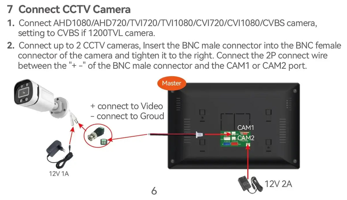 Kabelloses WLAN-Video-Türklingelsystem, 1080P-Türsprechanlage, Türkamera, 7-Zoll-Touchscreen, Video-Gegensprechanlage mit 32 GB SD-Karte für Zuhause