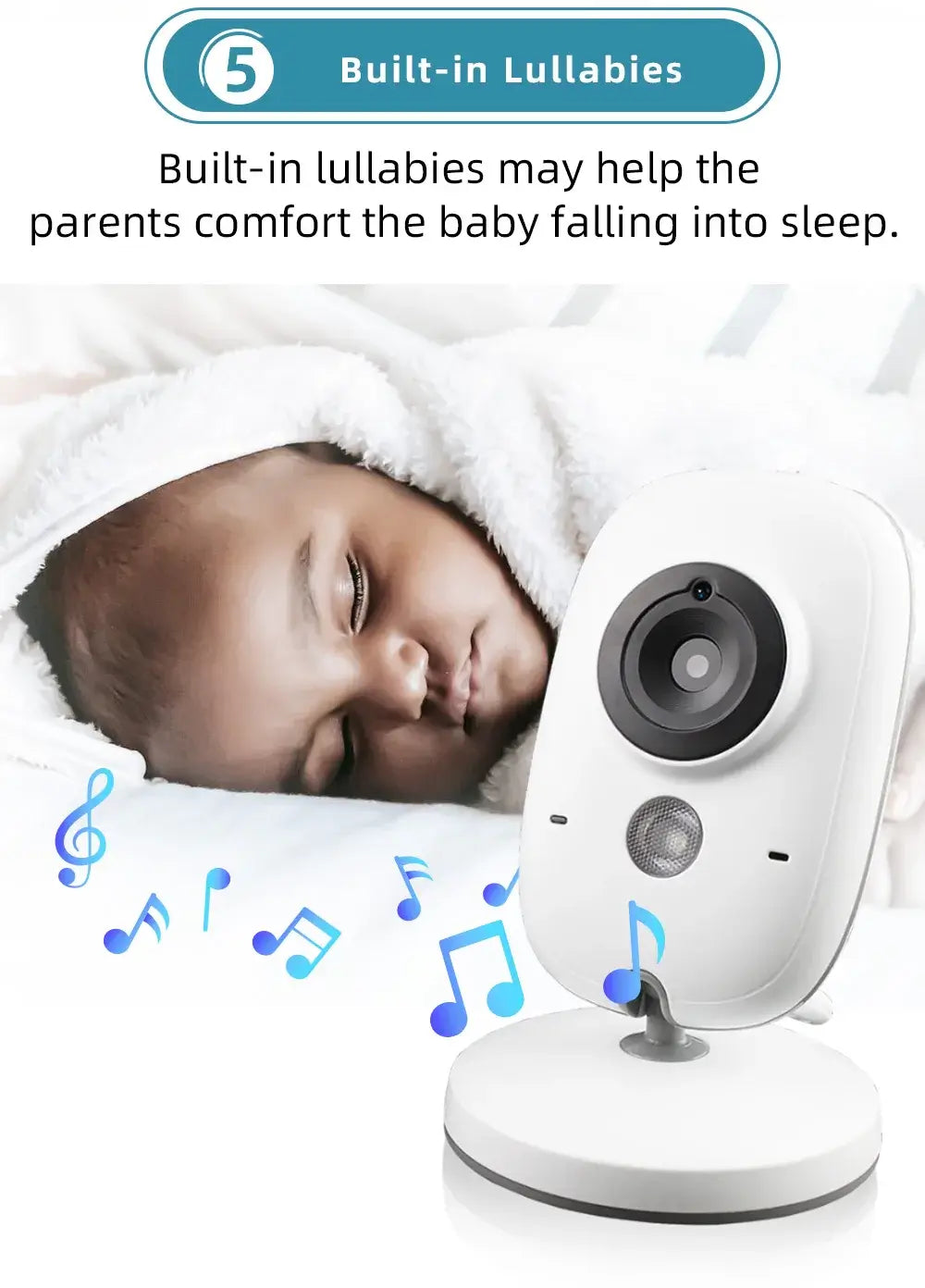 TakTark 3,2 Zoll Wireless Video Baby Monitor Auto Nachtsicht Zwei-Weg Intercom Temperatur Überwachung Überwachung Kamera Nanny