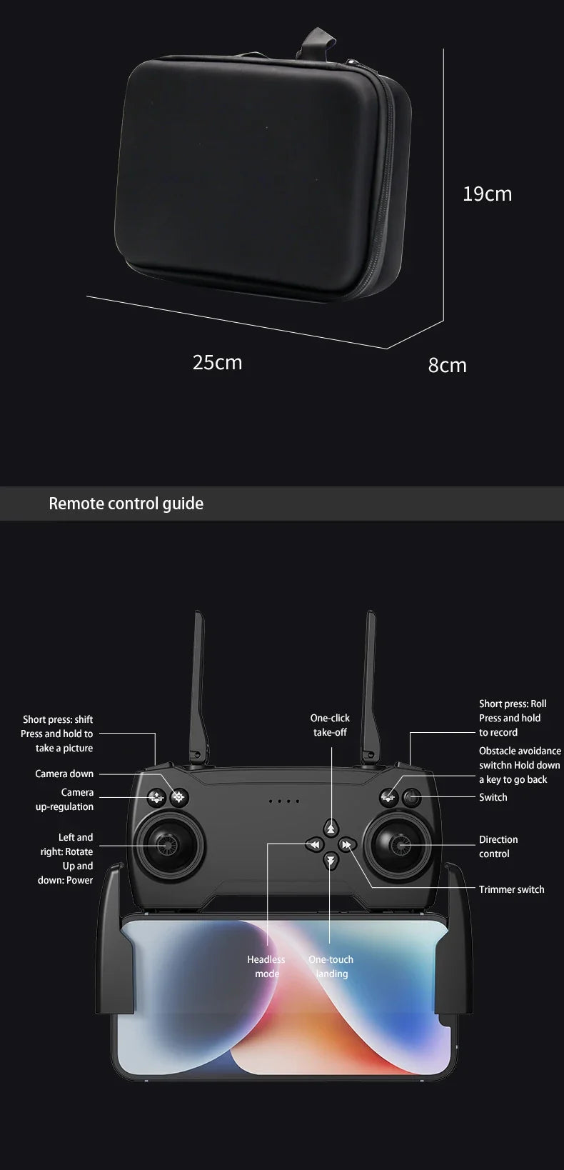 Xiaomi P18 Drohne Bürstenloser Motor 8K 5G HD Dreifachkamera Optische Flusspositionierung GPS Hindernisvermeidung RC Quadcopter Spielzeug Geschenk