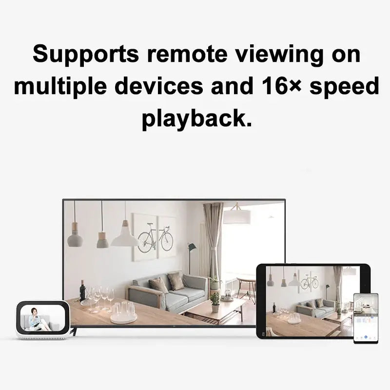 Xiaomi 360 ° Smart Home Sicherheitskamera PTZ 2K Babyphone 1296x2304P AI Panoramakamera HD Nachtsicht Webcam funktioniert mit Mijia