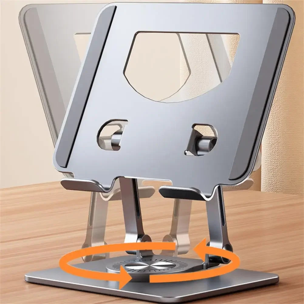 Soporte para tableta giratorio de 360°, ajustable, plegable, compatible con iPad Pro/Air/Min de 4,7 a 12 pulgadas, portátil y tableta