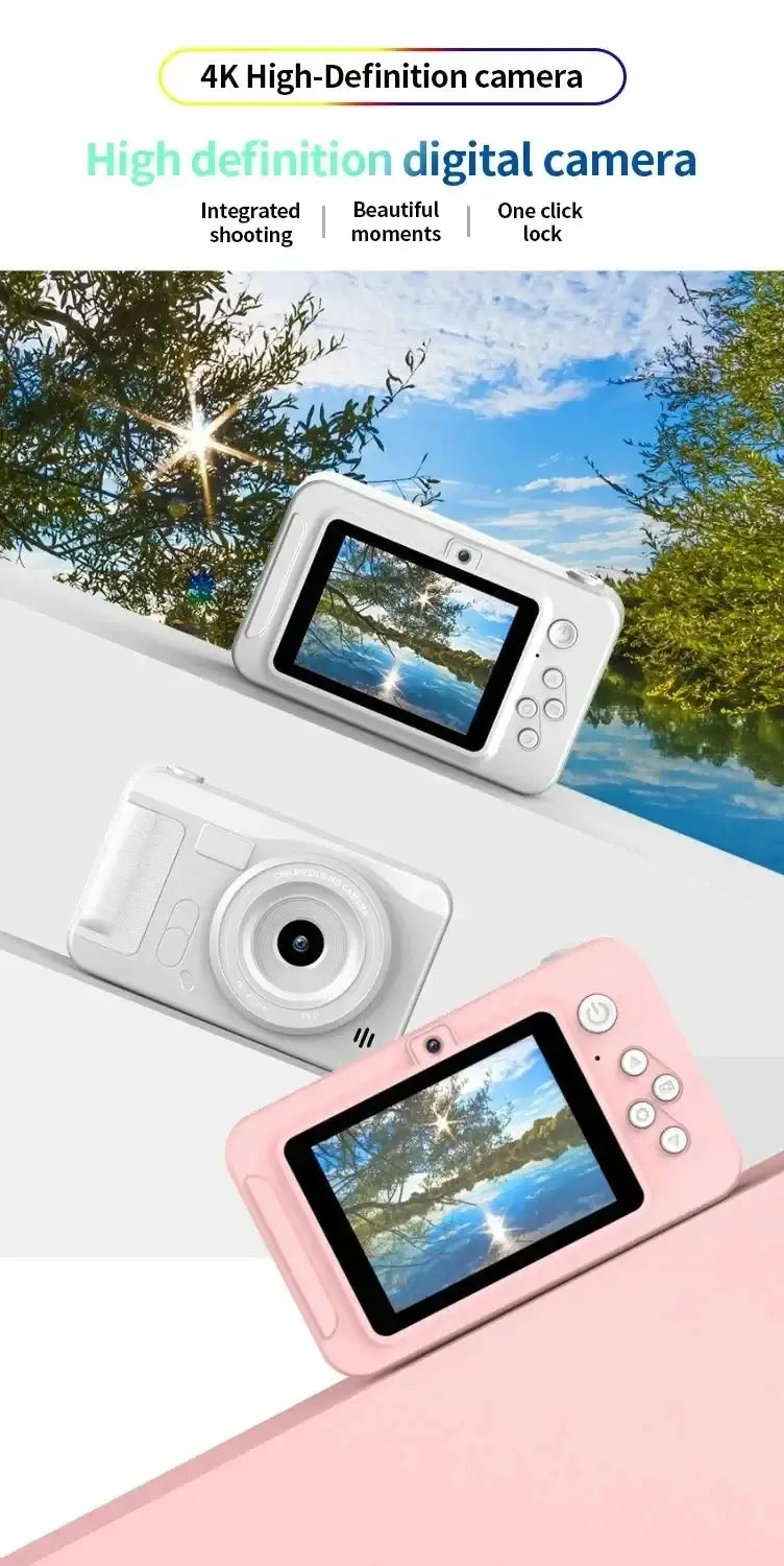 4K Digital Camera 44 Megapixels High-Definition Photography CCD Travel Selfie Entry-Level Small Students Campus Selfie Camera