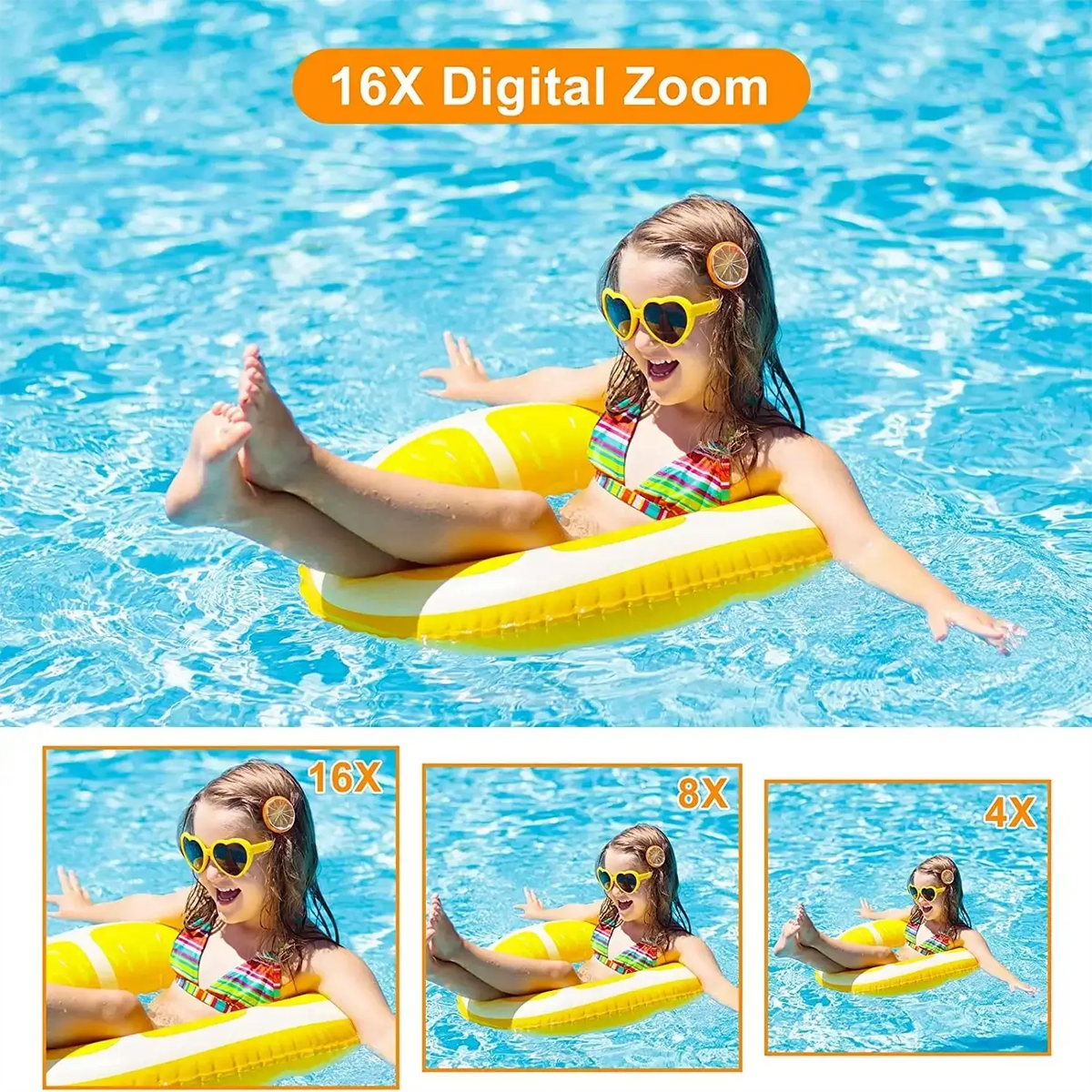 HD 1080P 44MP digital Camera Rechargeable Cameras with 16x Zoom Compact 2.4 inches Camera Cameras for kids Girls camera digit