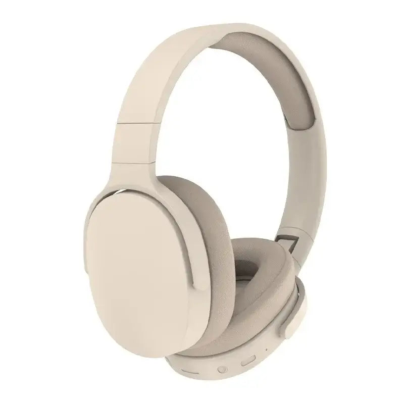 Original Xiaomi Wireless Headphones in beige color, featuring soft foam ear pads and Bluetooth 5.3 connectivity.