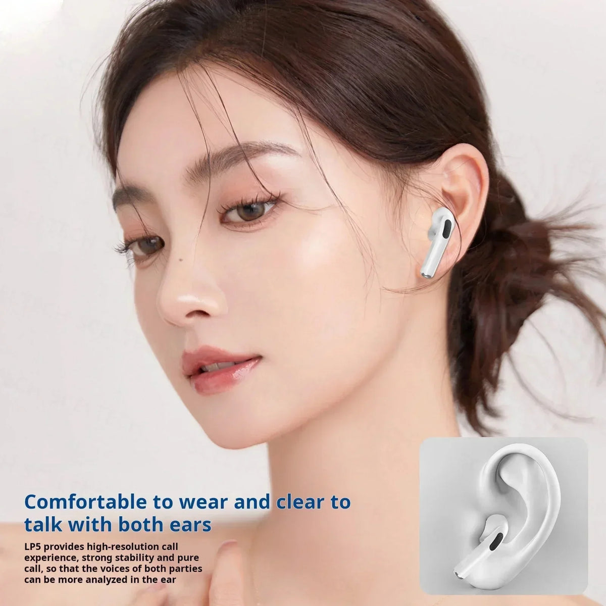 NEU Kabellose Ohrhörer Bluetooth 5.3 Kopfhörer In-Ear Noise Cancelling Stereo Musik Ohrhörer Touch Control Ohrhörer mit Mikrofon