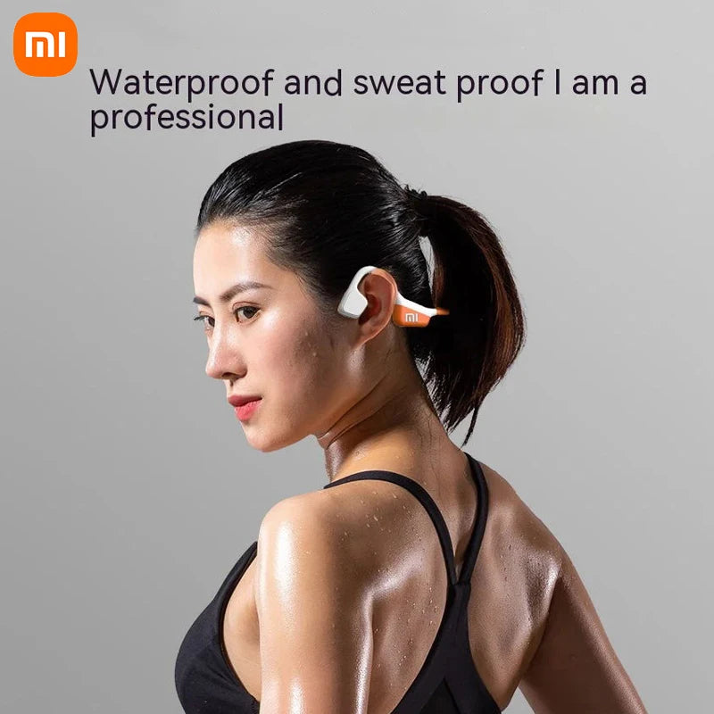 Xiaomi A20 Bone Conduction Earbud Wireless Headphones Compatible Bluetooth Earphone TWS with Mic Swimming Sports Wear Headset