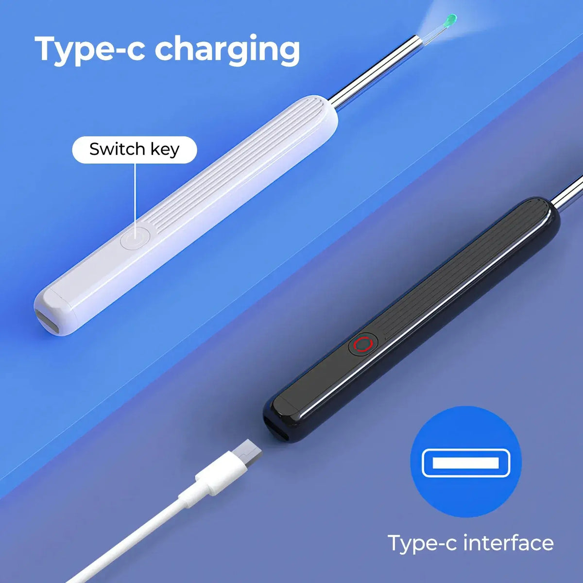 Wireless Smart Visual Ear Cleaner 1080P Ear Stick Otoscope NE3 Ear Wax Removal Tool Earpick Camera Ear Endoscope for iOS Android