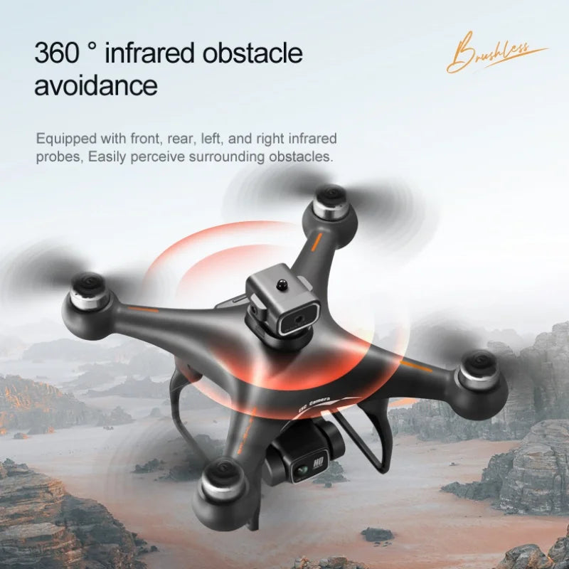 Professionelle S116 MAX Drohne 8K WIFI FPV Kamera 360° Hindernisvermeidung Bürstenloser Motor RC Quadcopter Mini Dron Spielzeug