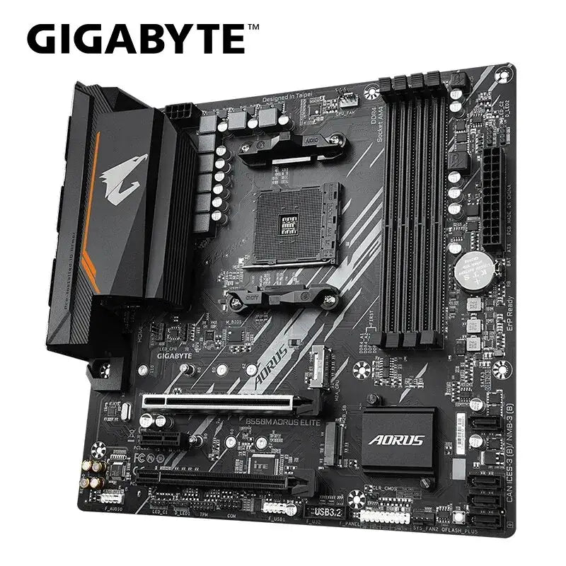 Nueva placa base GIGABYTE B550M AORUS ELITE Micro-ATX Socket AM4 para CPU Ryzen serie 5000 4000 3000 DDR4 SATA3 M.2 de doble canal