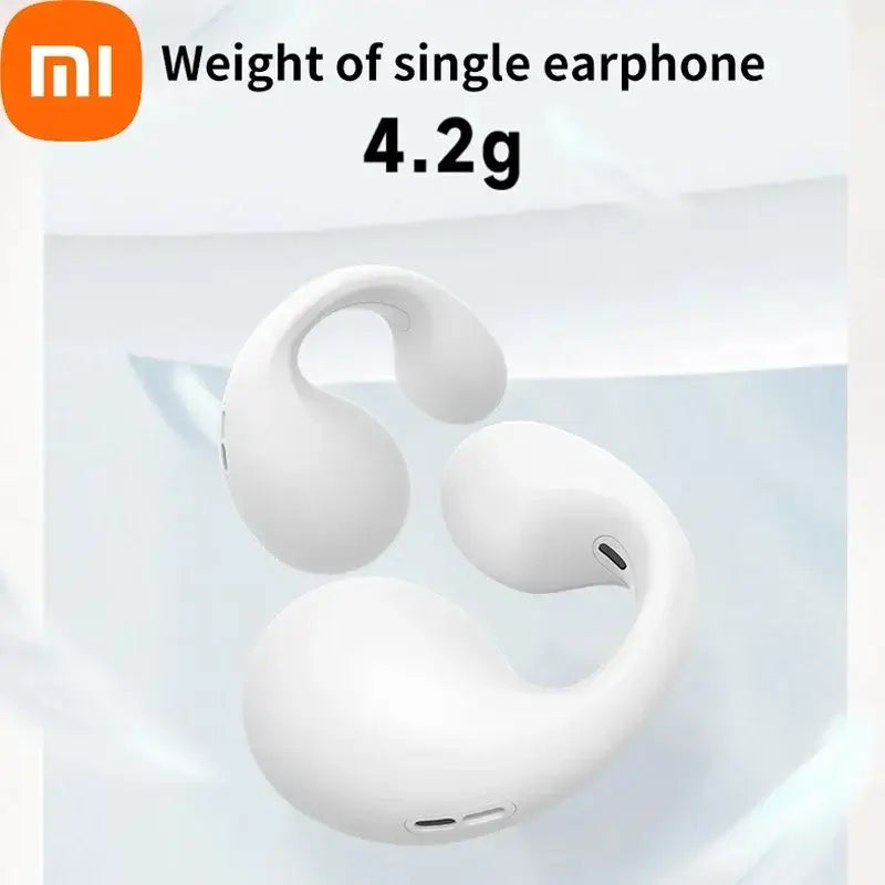 Xiaomi Knochen Leitung Kopfhörer Ohr-Clip Bluetooth-kompatibel Kopfhörer Drahtlose Ohrhörer 3D Surround Stereo Bass Sport Headset