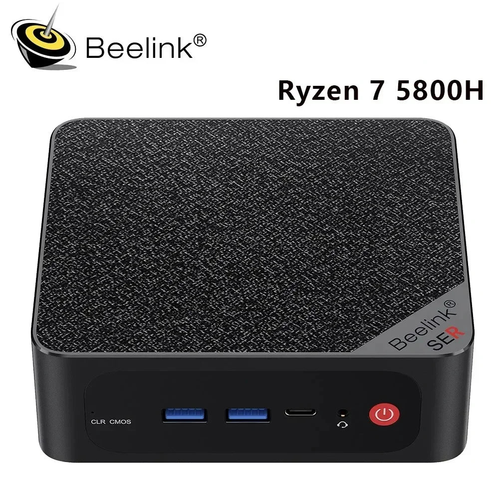 Computadora de escritorio para juegos Beelink SER5 MAX Ryzen 7 5800H 5700U EQR6 6900HX con Windows 11, DDR4, 16 GB, 500 GB SSD, WIFI6, BT5.0