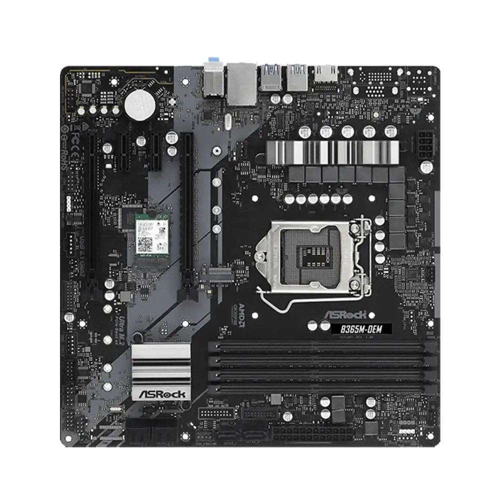 ASRock B365M Motherboard LGA 1151 Intel B365 DDR4 2666 Supports 9th and 8th Gen Intel Core Processors PCIe 3.0 USB 3.1 Micro ATX