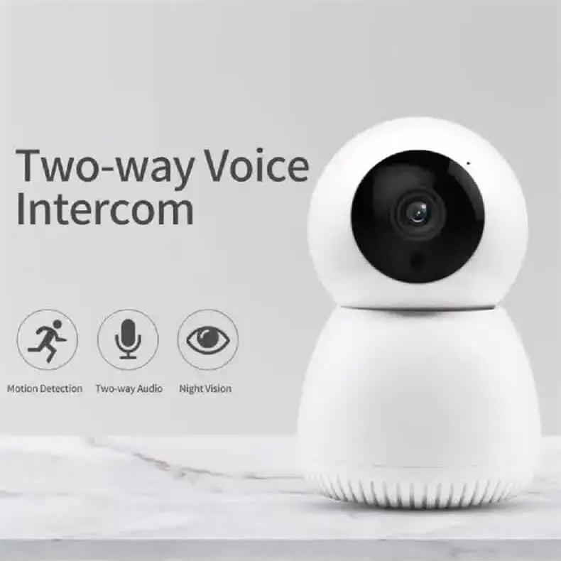 SnowMan WIFI IP-Kamera Smart Home Überwachungskamera Automatisches Tracking Sicherheitsschutz Indoor WiFi Wireless Babyphone