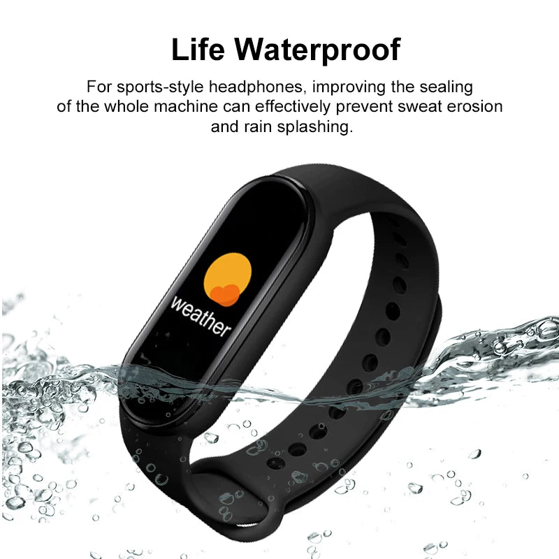 M6 Smart Watch Männer Frauen Fitness Smart Armband Sport Band Herzfrequenz Blutdruckmessgerät Wasserdichte Multifunktionsuhren