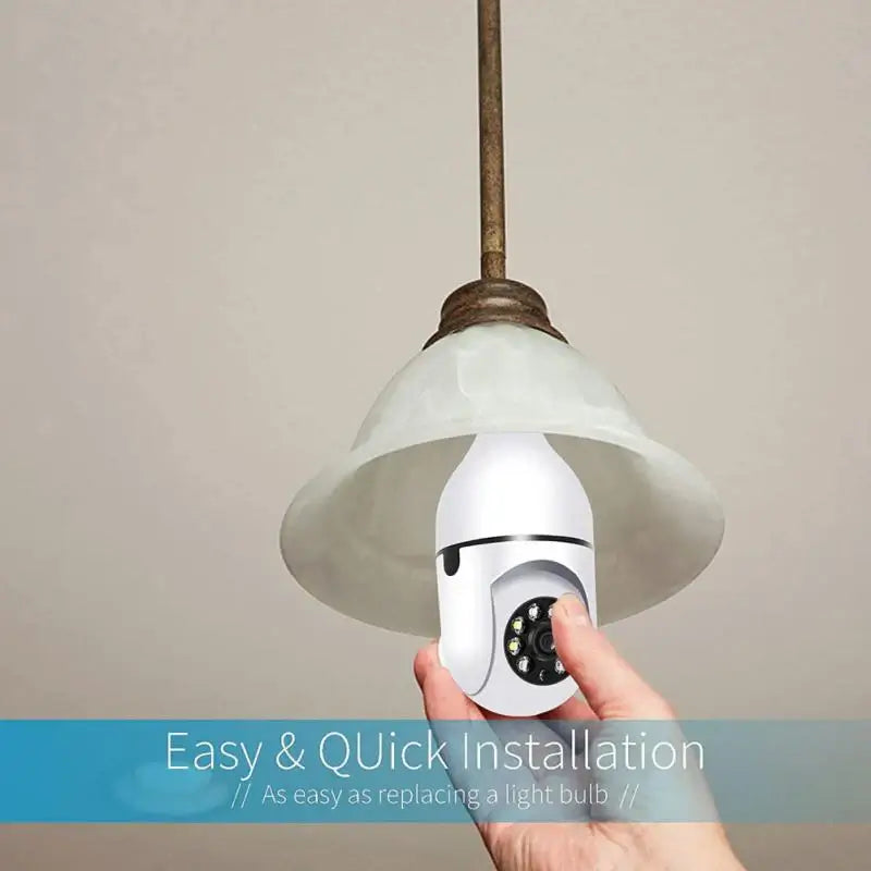 3MP Tuya PTZ Wifi Panoramic Camera Home Security Night Vision Two Way Audio Surveillance Cam Wireless E27 Bulb Lamp Cameras