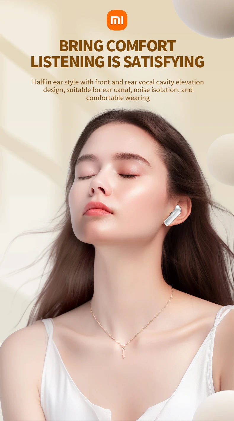 XIAOMI - Nuevos auriculares con pantalla táctil completa ANC E18 Pro Bluetooth 5.4, auriculares con cancelación de ruido, auriculares inalámbricos intraauriculares ENC con micrófono