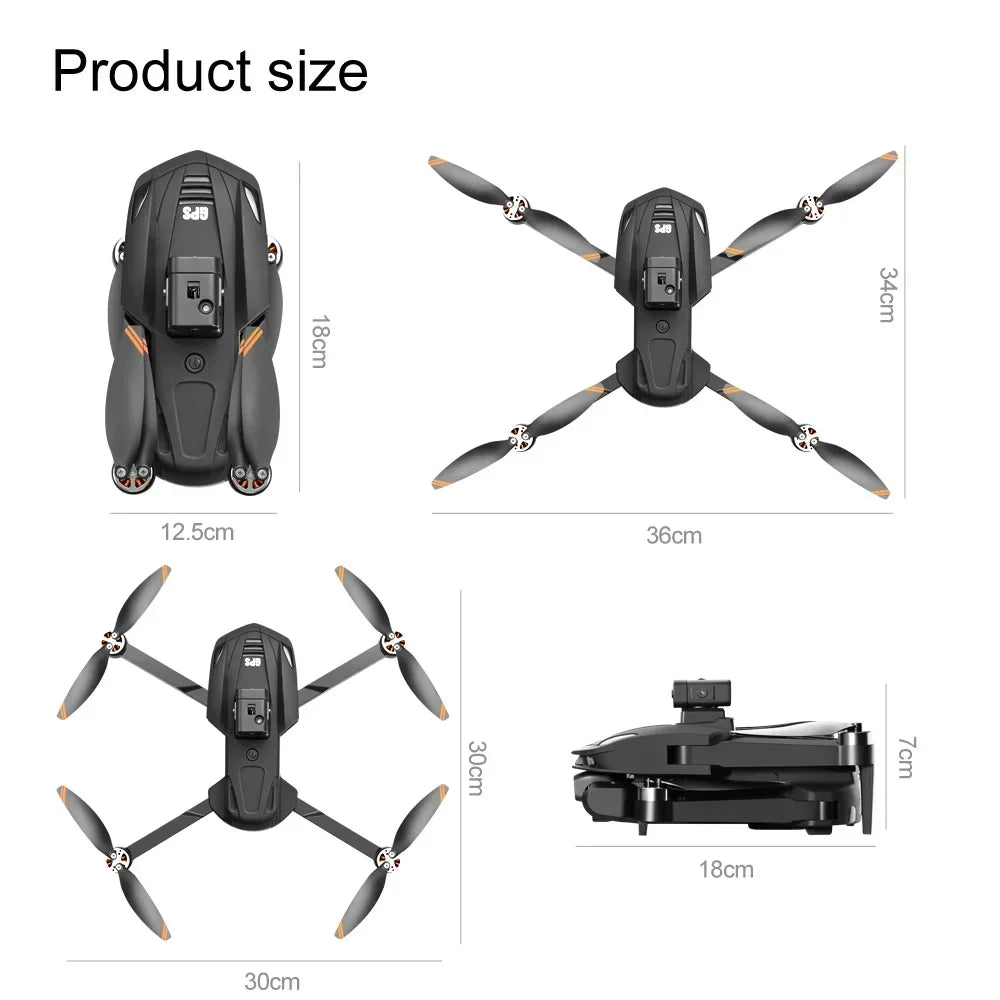 Neu V168 Drone Professinal Drei Kamera 8K Weitwinkel Optische GPS Lokalisierung Vier-weg Hindernis Vermeidung Quadcopter Für XIAOMI